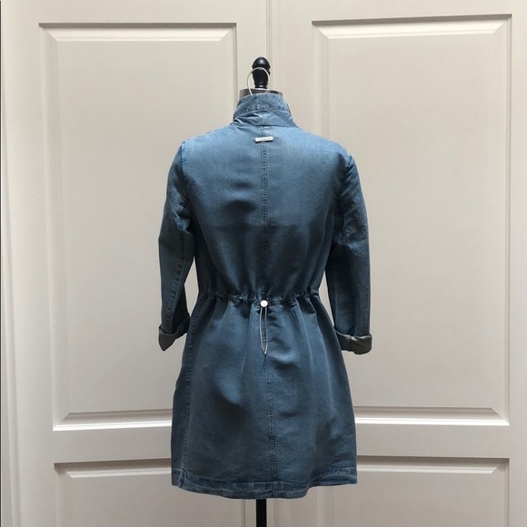 SOIA & KYO Stefie Chambray Denim Coat - Picture 3 of 8